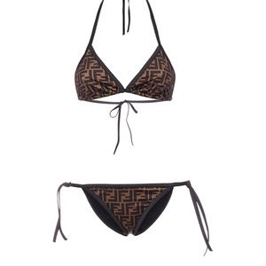 Fendi Monogram Printed Two-Piece Bikini Set